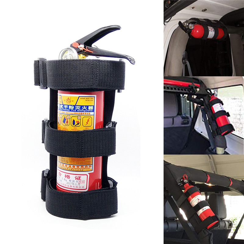 Car Roll Fire Extinguisher Holder Mount Bracket Auto Fixed